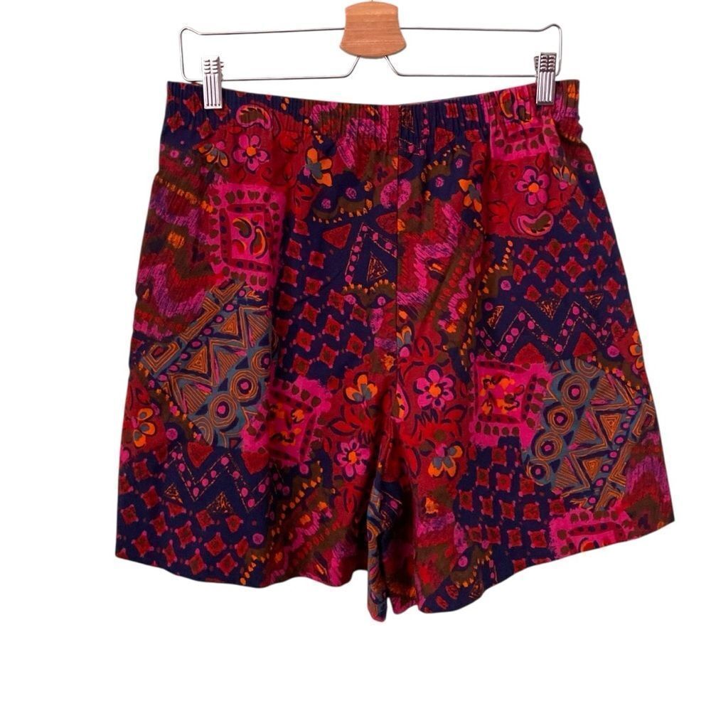 Vintage Miz California High Waist Shorts - Pink and Red Pattern Made in USA in S - Picture 3 of 8